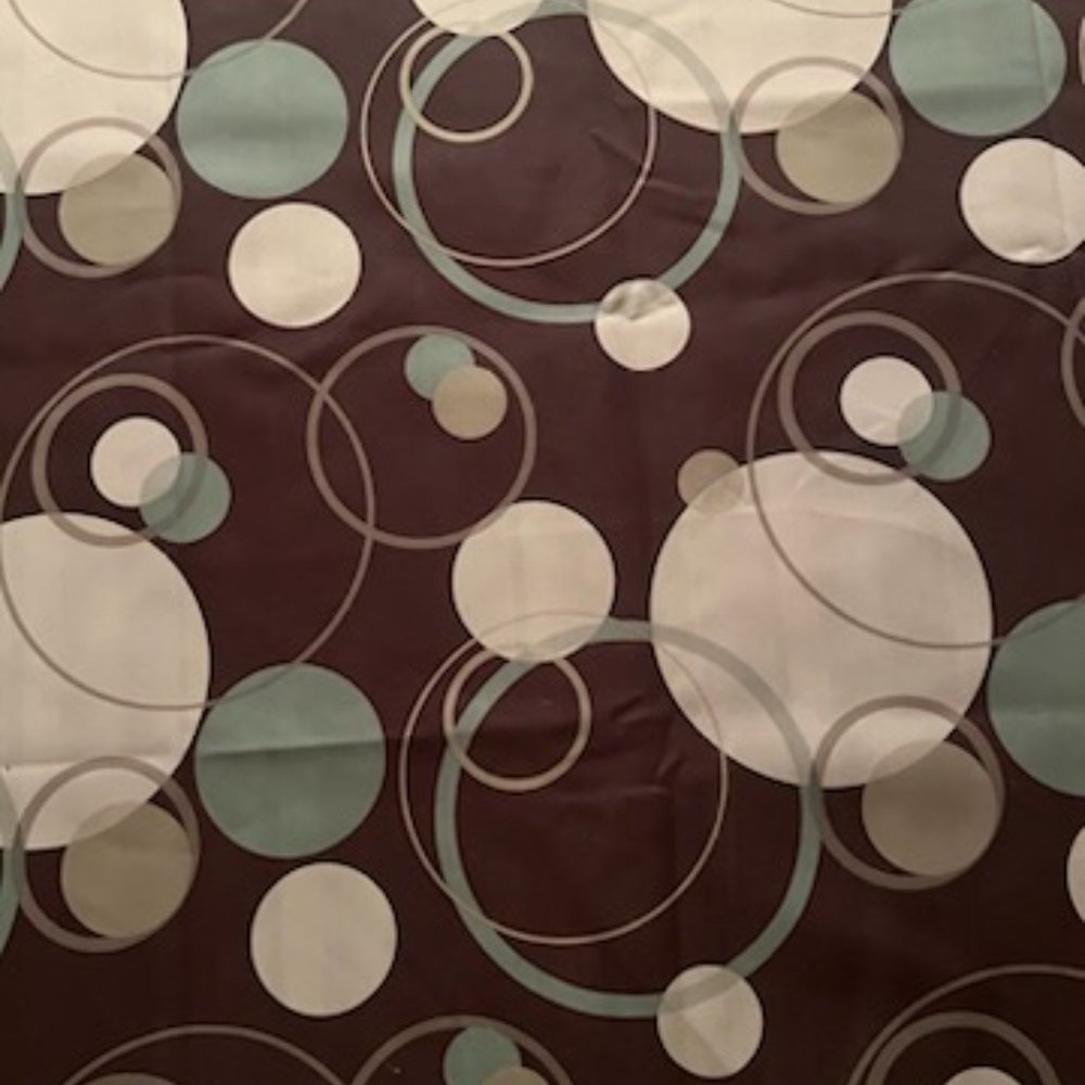 Multi Colored Shower Curtain...Includes Shower Hooks